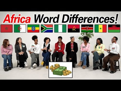 Word Differences Between 9 African Countries!! African Language is Built Different!