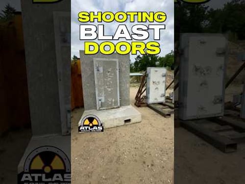 Test SHOOTING our SWISS BLAST DOORS #atlassurvivalshelters #bombsheltersupply