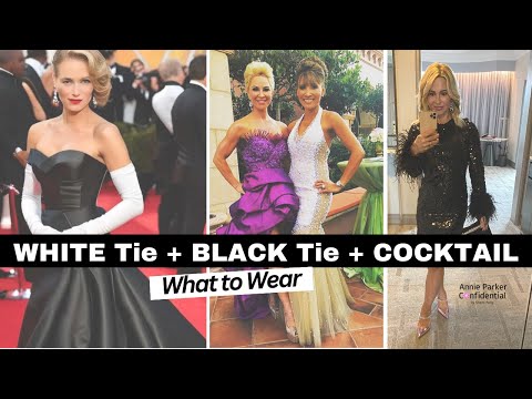 What to Wear: White Tie, Black Tie & Cocktail