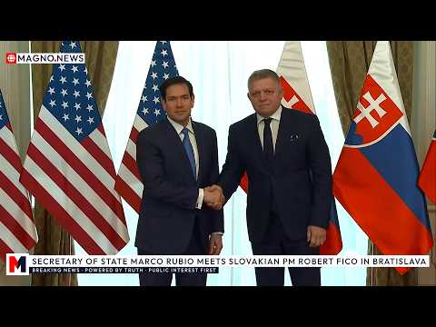 ๐บ๐ธ|๐ธ๐ฐ State Sec. Marco Rubio welcomed in Bratislava, Slovakia for Meeting with PM Robert Fico