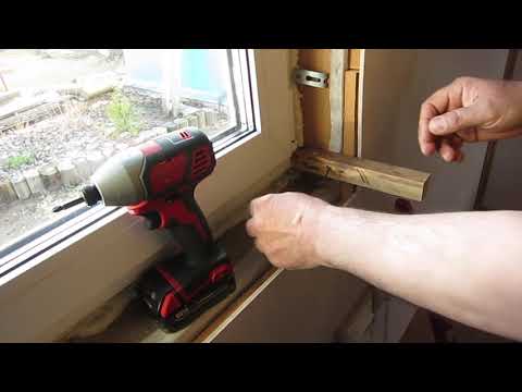 Монтаж подоконника в каркасном доме. Технологично.