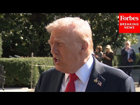 JUST IN: Donald Trump Takes Questions From Reporters On White House Lawn