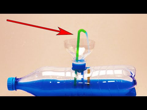 DIY Water Heron's Fountain nonstop from a plastic bottle