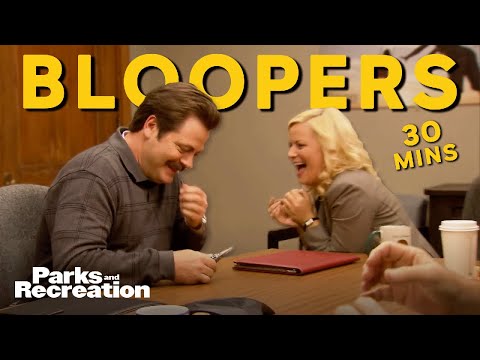 Parks & Rec hilarious BLOOPERS you must see! | Parks and Recreation