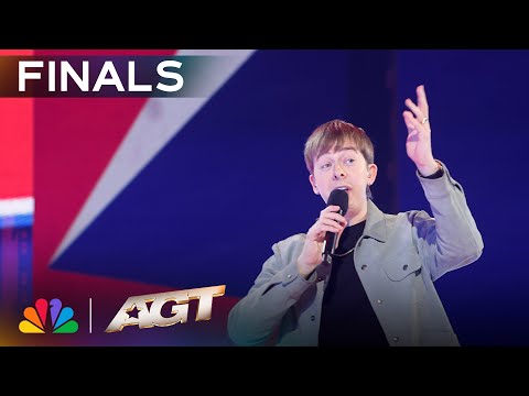 Chris Turner Risks It All With Lightning Fast Freestyle Rap! | Finals | AGT 2025