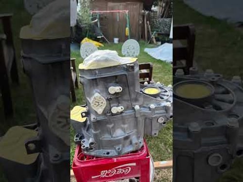 Glad to say the gearbox cleaned up well #transformation #vr6engine #classiccarrestoration