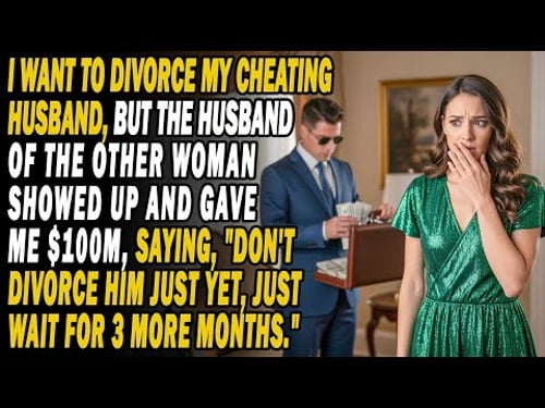 Preparing To Divorce My Cheating Husband📃⚖️His Mistress's Spouse Appeared😱Gave Me $100M💼💸💰Saying...