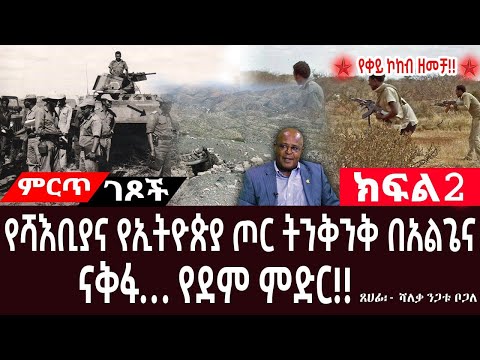 የሻእቢያና የኢትዮጵያ ጦር ትንቅንቅ በአልጌና||የሻእቢያ ድንገተኛ ጥቃትና የጨለማው ውጊያ||የቀይ ኮከብ ዘመቻ||ክፍል 2||ጸሀፊ፡-ሻለቃ ንጋቱ ቦጋለ