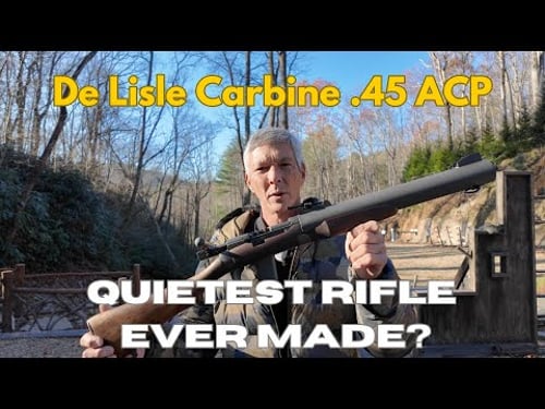 The quietest rifle ever made? The De Lisle Carbine.