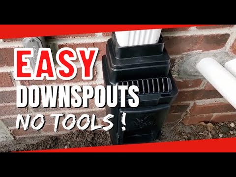 EASY DIY Underground Buried Downspout System 10 Minute FULL Tutorial - Skill Level 1 Minimum Tools
