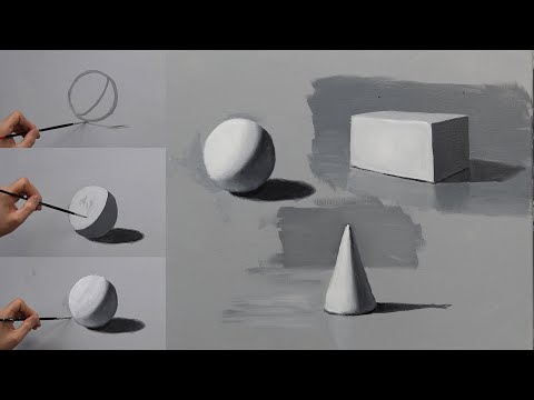 Separating light and shadows (painting technique)