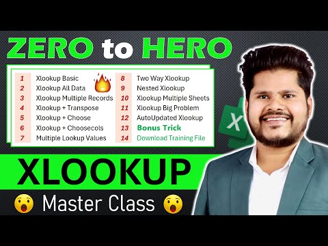 13 Type of XLOOKUP Formula in Excel ( Zero to Hero ) | Xlookup Formula | Xlookup in Excel in Hindi