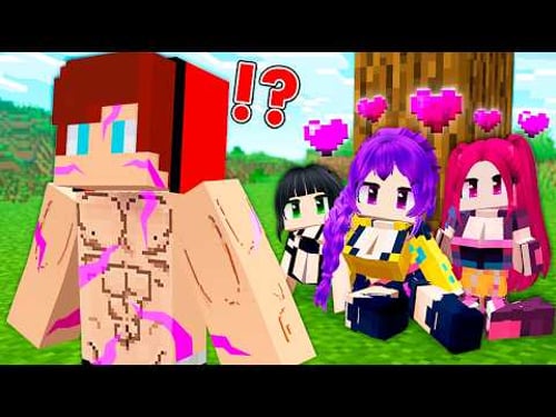 DEMON JJ MET Rumi Mira Zoey IN VILLAGE! Can it be a TRAP? - Maizen Minecraft JJ & Mikey