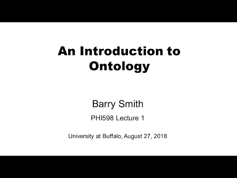 Applied Ontology - Lecture 1 - Introduction to Ontology