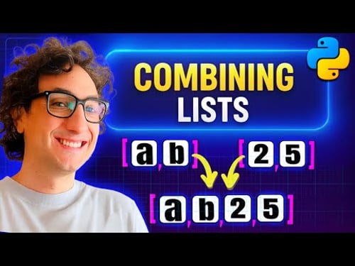 How to Combine Lists in Python | 4 Simple Ways and ZIP Visually Explained | #Python Course 30