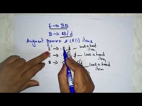 CLR (1) parsing | LR(1) items | Part-1/3 | CD | Compiler Design | Lec-22 | Bhanu Priya