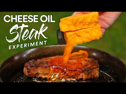 I cooked steaks in CHEESE OIL and this happened!