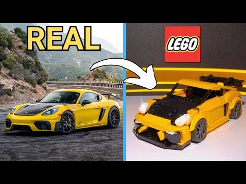 I built a LEGO Porsche Cayman GT4 RS!!