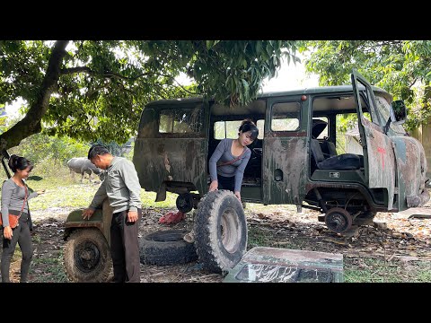 The genius girl bought a UAZ ambulance to restore. Will she succeed?