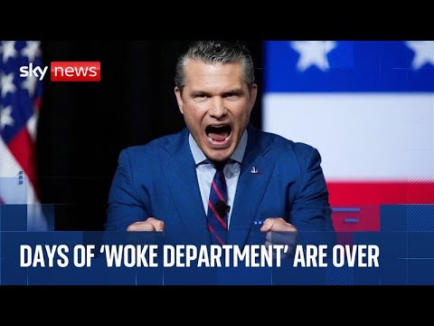 Hegseth and Trump declare end to 'woke' military while addressing America's top military personnel