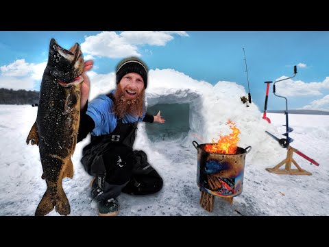 -48C Eating Only What I Catch - Winter Tundra Survival Camping Challenge