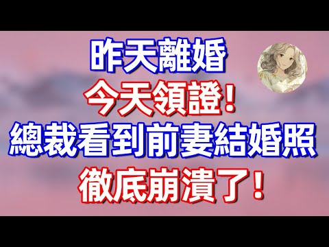 昨天離婚,今天領證!總裁看到前妻結婚照 徹底崩潰了!#夜讀人生 #完结文 #情感故事 #一口气看完#老年生活#情感 #爽文 #爲人處世 #婚姻 #爱情 #碧荷讲故事