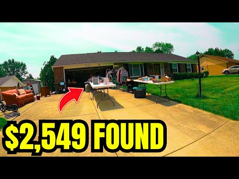 WE FOUND $2,549 IN VALUE AT THESE AMAZING YARD SALES