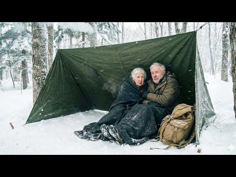Betrayed by Children—Elderly Couple Survived The Blizzard in a Thin, Tiny Tent