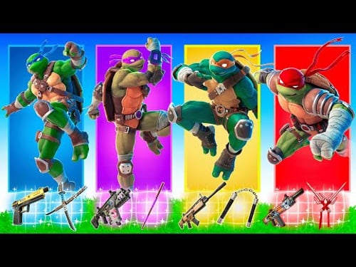 The *RANDOM* NINJA TURTLES BOSS Challenge in Fortnite!