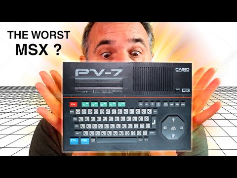 Casio PV-7 computer: the worst MSX ?