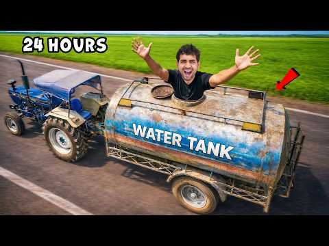 Surviving 24 Hour Inside Water Tanker 🥶 इस Challenge ने हालत खराब कर दी😭