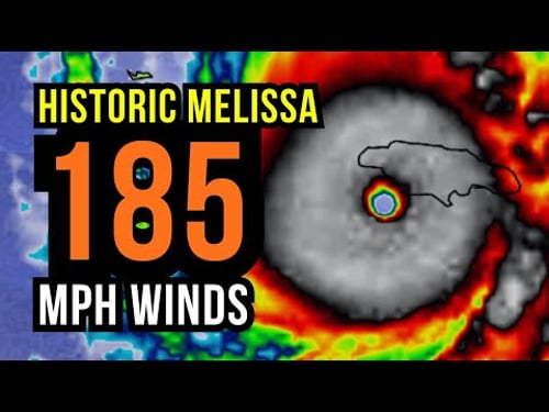 Historic Hurricane Melissa gets even Stronger as it hits Jamaica...