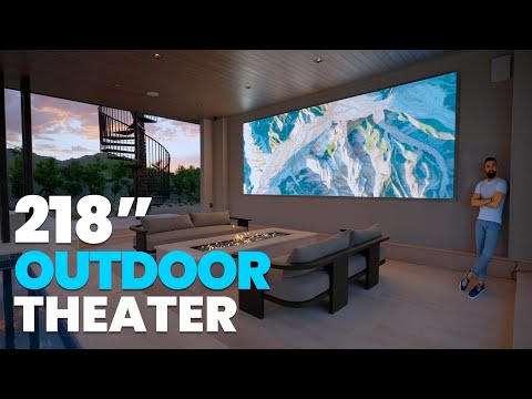218" OUTDOOR TV Home Theater! A New Bar Has Been Set In Outdoor Entertainment
