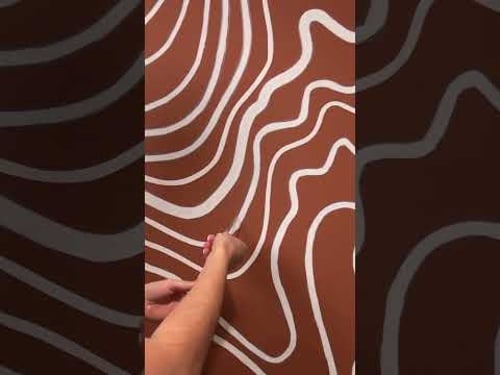 Painting a mural in my office #homeoffice #desksetup #tech