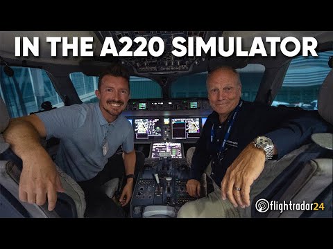 Can Gabe fly an A220? (in the sim) *Strobe Warning*