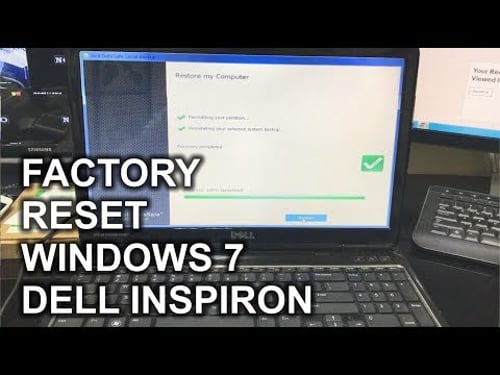 How to ║ Restore Reset a Dell Inspiron to Factory Settings ║ Windows 7