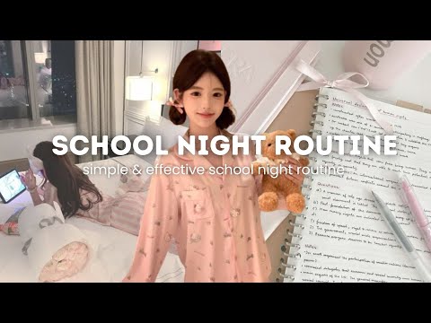 10-19 yrs old | realistic school night routine ๐