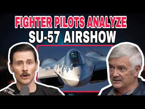 Father and Son Fighter Pilot's React to SU-57 Airshow