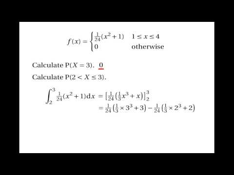 Continuous Random Variables: Probability Density Functions