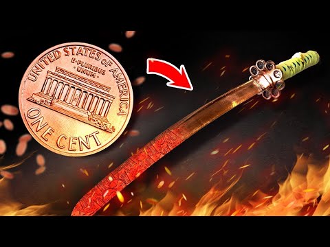 We Forged a Katana Out of 100,000 PENNIES!