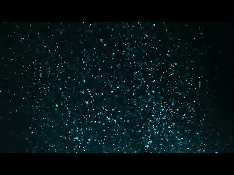 Abstract Cinematic Turquoise Particles Flow Background
