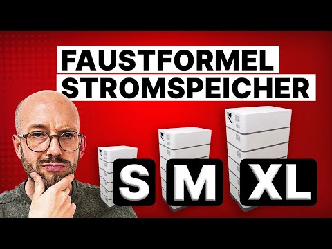 Stromspeicher für PV-Anlage – Faustformel für die passende Größe