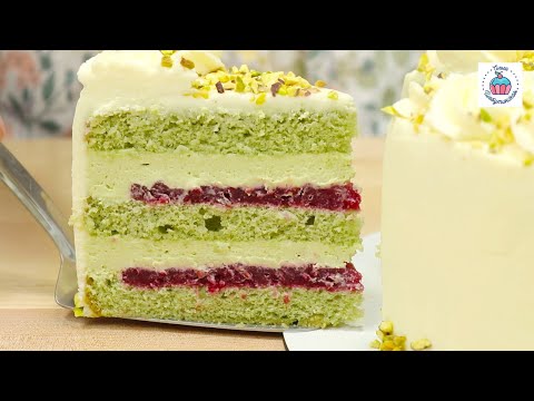 ТОРТ Фисташковый с Малиной🍰 Идеальный фисташковый Бисквит! Фисташковый крем / ОрехПродукт