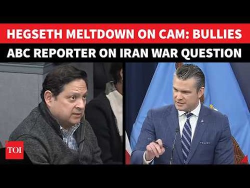 'You Heard Me!': Pete Hegseth Loses Cool At Reporter Over Iran War Goals I Heated Exchange