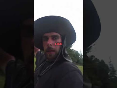 This is how we tie up our Mongolian horses every night, so they don't run away #mongolia #horse