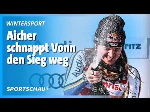 Ski Alpin: Emma Aicher gewinnt Abfahrt in St. Moritz vor Lindsey Vonn | Sportschau