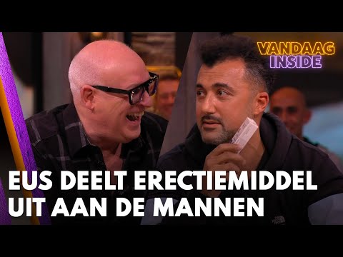 Eus deelt erectiemiddel uit aan Vandaag Inside-trio: 'Dit was de oplossing voor Waylon geweest'