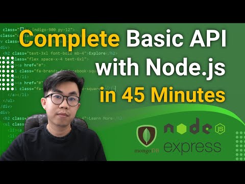 Build Restful CRUD API with Node.js, Express and MongoDB in 45 minutes for Beginners from Scratch