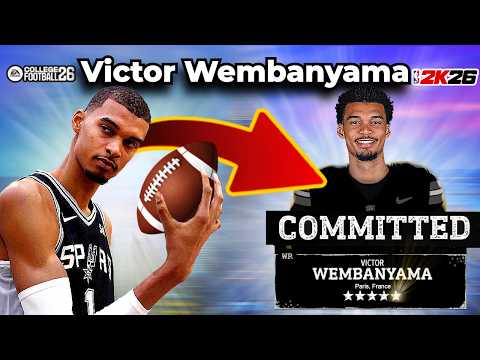 I Put Victor Wembanyama in College Football 26! (Road to Glory)