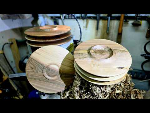 Chef-Designed Walnut Plate Turning – Crafting a Modern Fine Dining Masterpiece